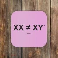 XX Is Not The Same As XY Science (Genetics Chromasome) (C) Coaster thumb 0