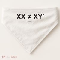 XX Is Not The Same As XY Science (Genetics Chromasome) (C) USA-Made Doggie Bandana thumb 0