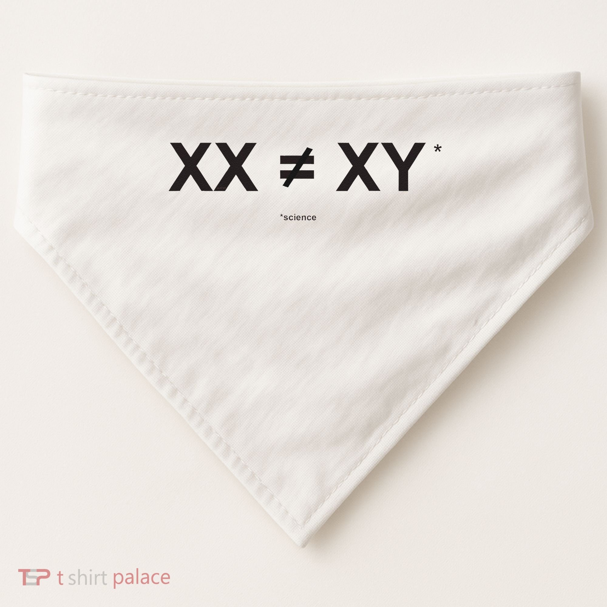 XX Is Not The Same As XY Science (Genetics Chromasome) (C) USA-Made Doggie Bandana