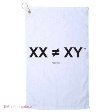 XX Is Not The Same As XY Science (Genetics Chromasome) (C) Golf Towel