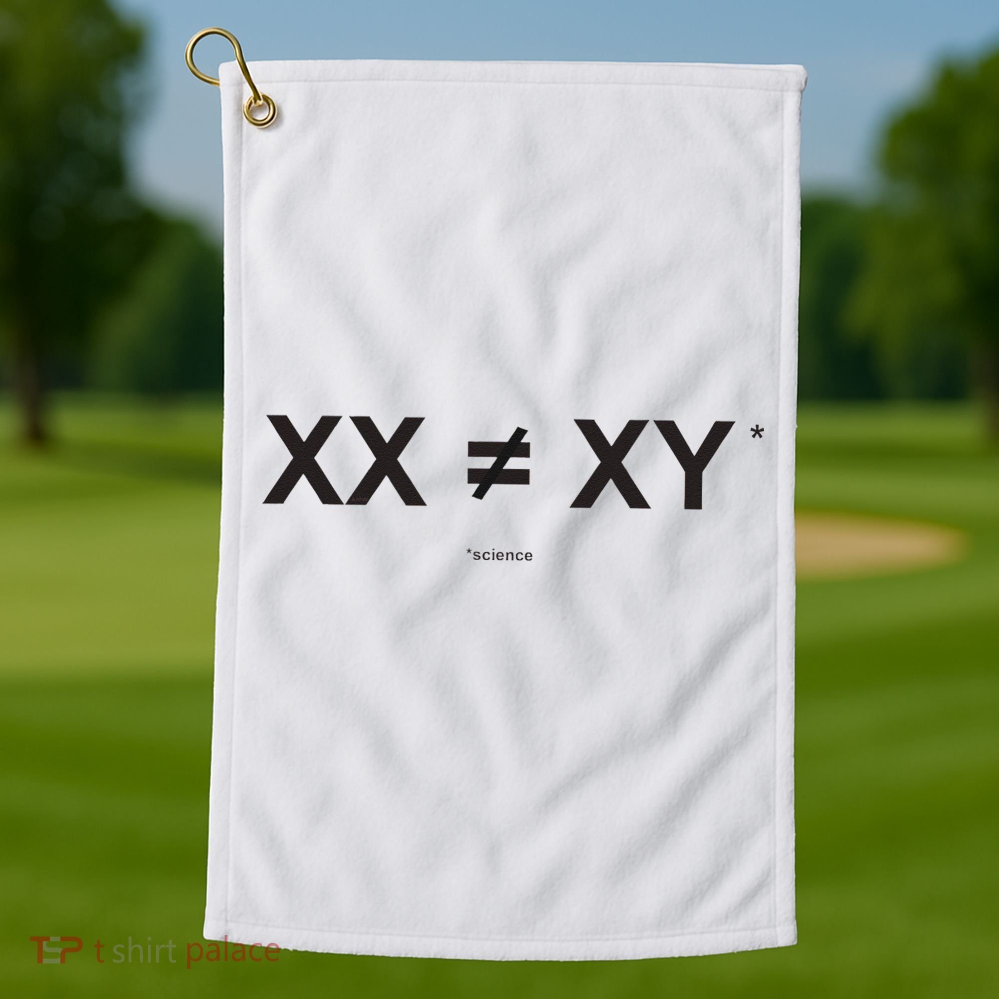 XX Is Not The Same As XY Science (Genetics Chromasome) (C) Golf Towel