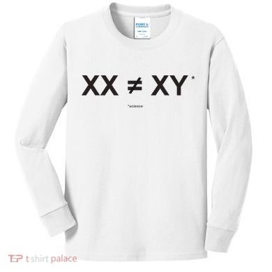 XX Is Not The Same As XY Science (Genetics Chromasome) (C) Kids Long Sleeve Shirt