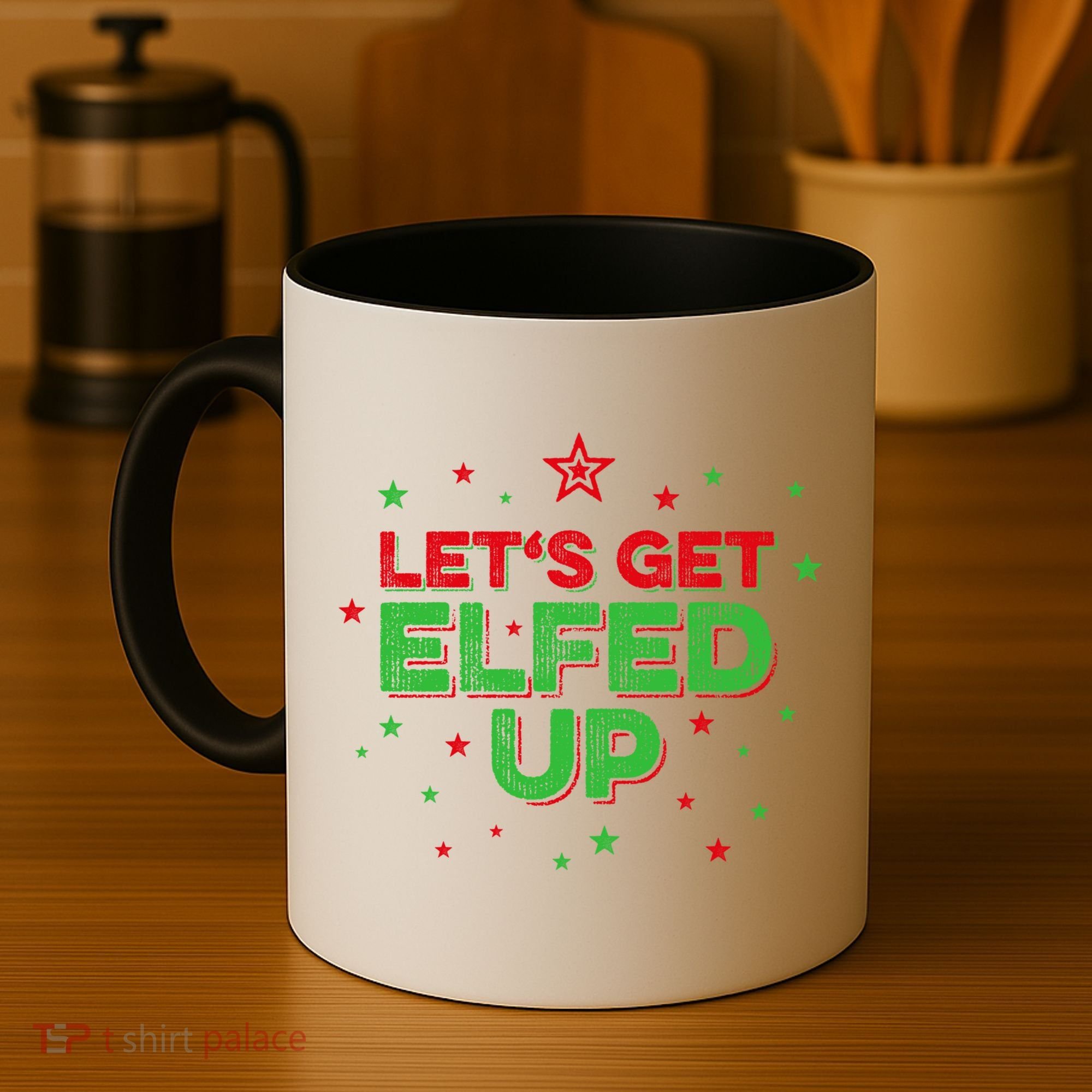 Xmas Ing Team Christmas Party Squad Meaningful Gift Lets Get Elfed Up Gift Coffee Mug