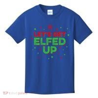 Xmas Ing Team Christmas Party Squad Meaningful Gift Lets Get Elfed Up Gift Kids T-Shirt thumb 0