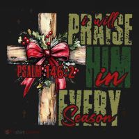 Xmas I Will Praise Him In Every Season Psalm 1462 Ornament thumb 1