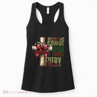 Xmas I Will Praise Him In Every Season Psalm 1462 Women's Tank Top thumb 0