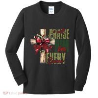 Xmas I Will Praise Him In Every Season Psalm 1462 Kids Long Sleeve Shirt thumb 0