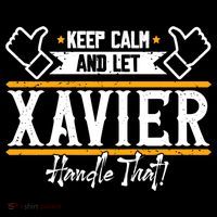 Xavier Keep Calm And Let Xavier Handle That Gift Backpack thumb 2