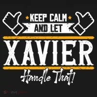 Xavier Keep Calm And Let Xavier Handle That Gift Bucket Hat thumb 4