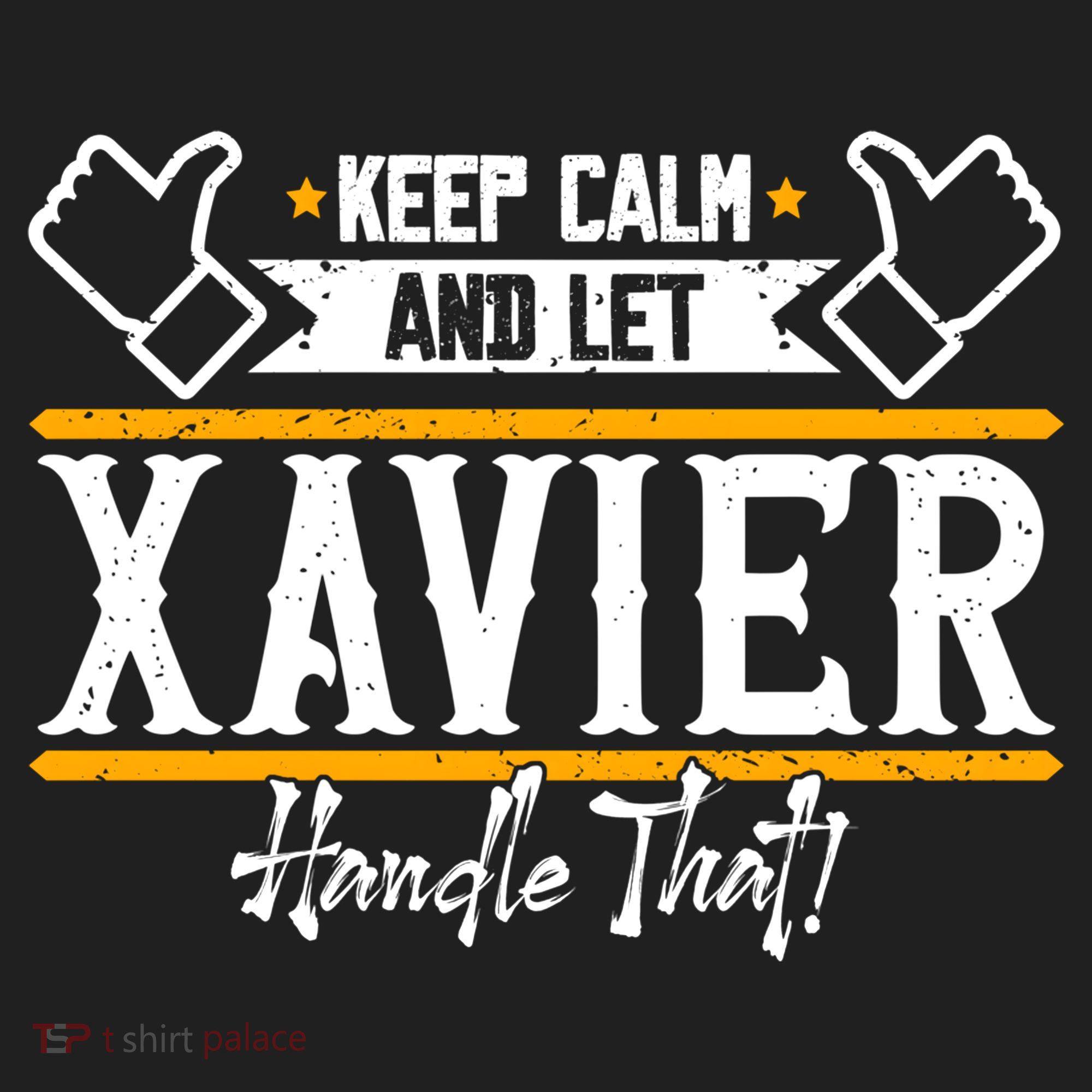 Xavier Keep Calm And Let Xavier Handle That Gift Beanie