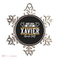 Xavier Keep Calm And Let Xavier Handle That Gift Ornament thumb 0