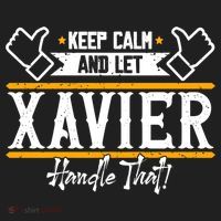 Xavier Keep Calm And Let Xavier Handle That Gift Hat thumb 2