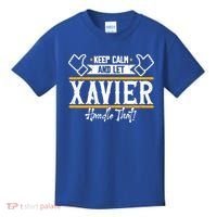 Xavier Keep Calm And Let Xavier Handle That Gift Kids T-Shirt thumb 0