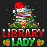 Xmas Lights Books Library Lady Librarian Christmas Cool Gift Beanie thumb 2