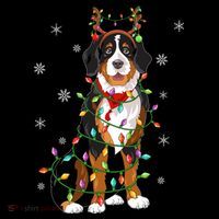 Xmas Lighting Reindeer Hat Bernese Mountain Dog Christmas Gift Coffee Mug thumb 5