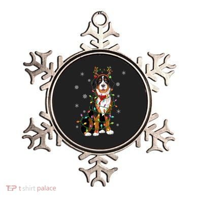 Xmas Lighting Reindeer Hat Bernese Mountain Dog Christmas Gift Ornament