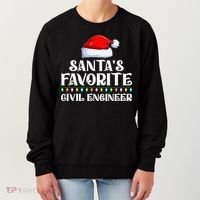 Xmas Lights SantaS Favorites Civil Engineer Christmas Gift Women's Sweatshirt thumb 0