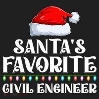 Xmas Lights SantaS Favorites Civil Engineer Christmas Gift Beanie thumb 2