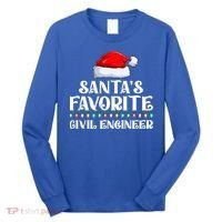 Xmas Lights SantaS Favorites Civil Engineer Christmas Gift Long Sleeve Shirt thumb 0