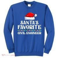 Xmas Lights SantaS Favorites Civil Engineer Christmas Gift Sweatshirt thumb 0
