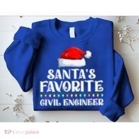 Xmas Lights SantaS Favorites Civil Engineer Christmas Gift Sweatshirt thumb 2