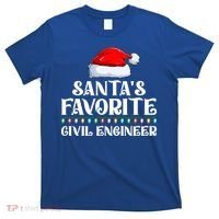 Xmas Lights SantaS Favorites Civil Engineer Christmas Gift T-Shirt thumb 0