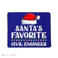 Xmas Lights SantaS Favorites Civil Engineer Christmas Gift Mousepad thumb 0