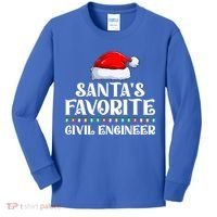Xmas Lights SantaS Favorites Civil Engineer Christmas Gift Kids Long Sleeve Shirt thumb 0