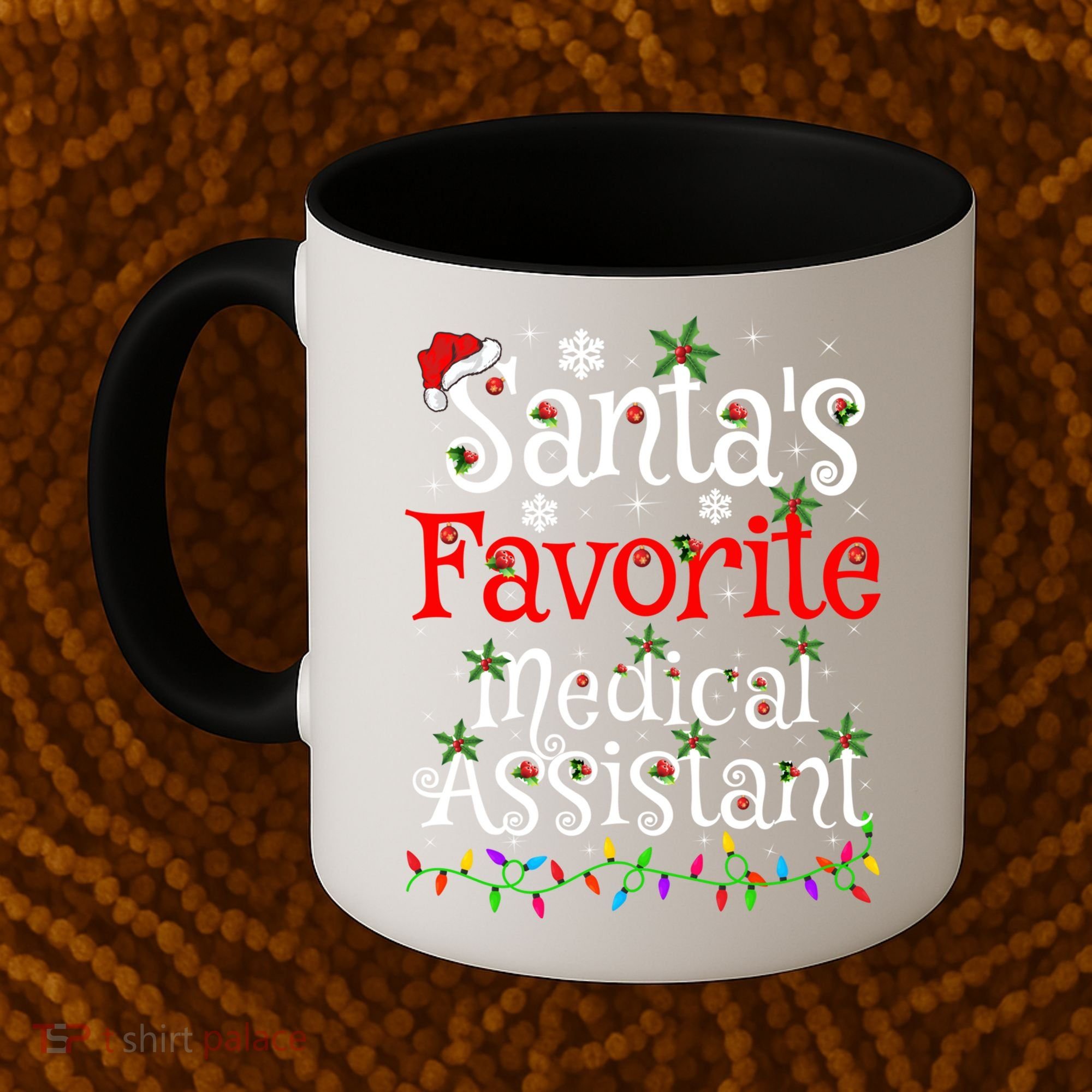 Xmas Lighting SantaS Favorite Medical Assistant Christmas Gift Coffee Mug