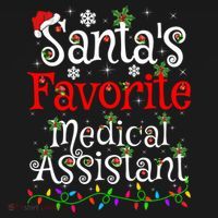Xmas Lighting SantaS Favorite Medical Assistant Christmas Gift Women's Hoodie thumb 2