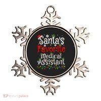 Xmas Lighting SantaS Favorite Medical Assistant Christmas Gift Ornament thumb 0
