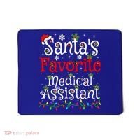 Xmas Lighting SantaS Favorite Medical Assistant Christmas Gift Mousepad thumb 0