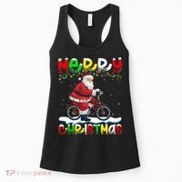 Xmas Lighting Santa Cycling Merry Christmas Women's Tank Top thumb 0