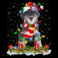 Xmas Lighting Santa Schnauzer Dog Christmas Gift Coffee Mug thumb 5
