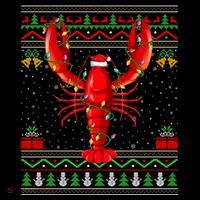 Xmas Lights Ugly Style Santa Lobster Fish Christmas Gift Coffee Mug thumb 5