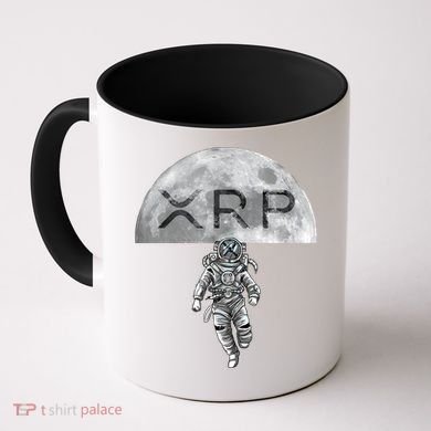Xrp Moon Astronaut Ripple Cryptocurrency Graphic Cute Gift Coffee Mug