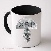 Xrp Moon Astronaut Ripple Cryptocurrency Graphic Cute Gift Coffee Mug thumb 0