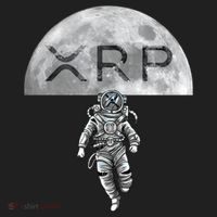 Xrp Moon Astronaut Ripple Cryptocurrency Graphic Cute Gift Beanie thumb 2