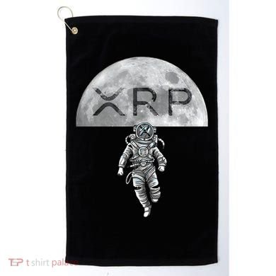 Xrp Moon Astronaut Ripple Cryptocurrency Graphic Cute Gift Golf Towel
