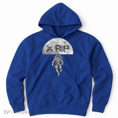 Xrp Moon Astronaut Ripple Cryptocurrency Graphic Cute Gift Hoodie