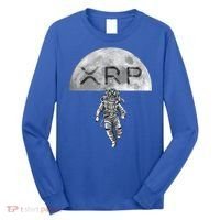 Xrp Moon Astronaut Ripple Cryptocurrency Graphic Cute Gift Long Sleeve Shirt thumb 0