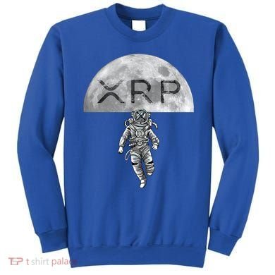 Xrp Moon Astronaut Ripple Cryptocurrency Graphic Cute Gift Sweatshirt