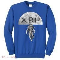 Xrp Moon Astronaut Ripple Cryptocurrency Graphic Cute Gift Sweatshirt thumb 0