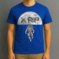 Xrp Moon Astronaut Ripple Cryptocurrency Graphic Cute Gift T-Shirt thumb 3