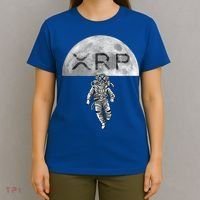 Xrp Moon Astronaut Ripple Cryptocurrency Graphic Cute Gift T-Shirt thumb 4