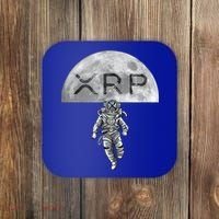 Xrp Moon Astronaut Ripple Cryptocurrency Graphic Cute Gift Coaster thumb 0