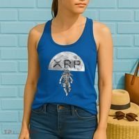 Xrp Moon Astronaut Ripple Cryptocurrency Graphic Cute Gift Women's Tank Top thumb 2