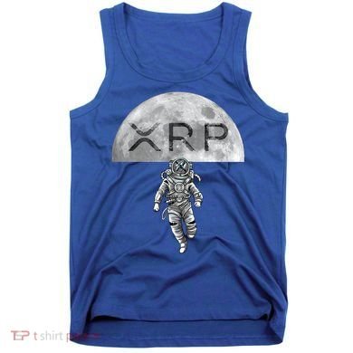 Xrp Moon Astronaut Ripple Cryptocurrency Graphic Cute Gift Tank Top