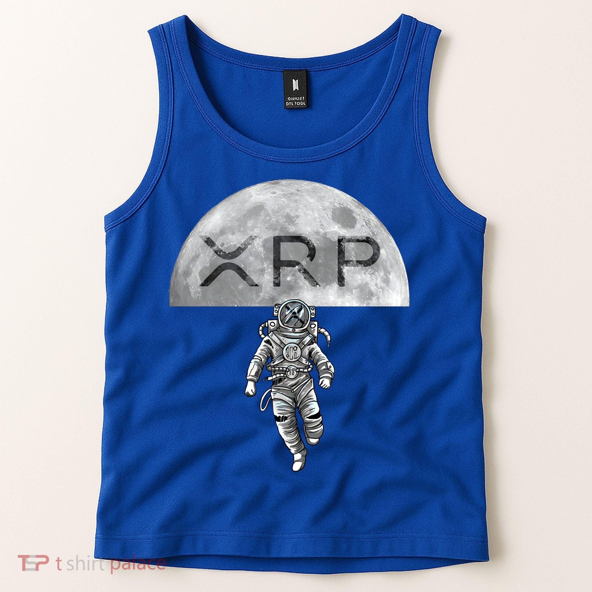 Xrp Moon Astronaut Ripple Cryptocurrency Graphic Cute Gift Tank Top