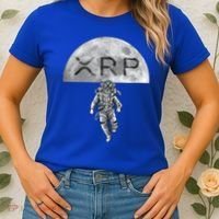 Xrp Moon Astronaut Ripple Cryptocurrency Graphic Cute Gift Women's T-Shirt thumb 2